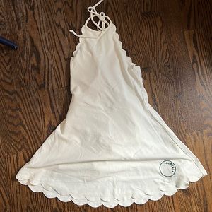Marysia Swim Scalloped Halter Dress